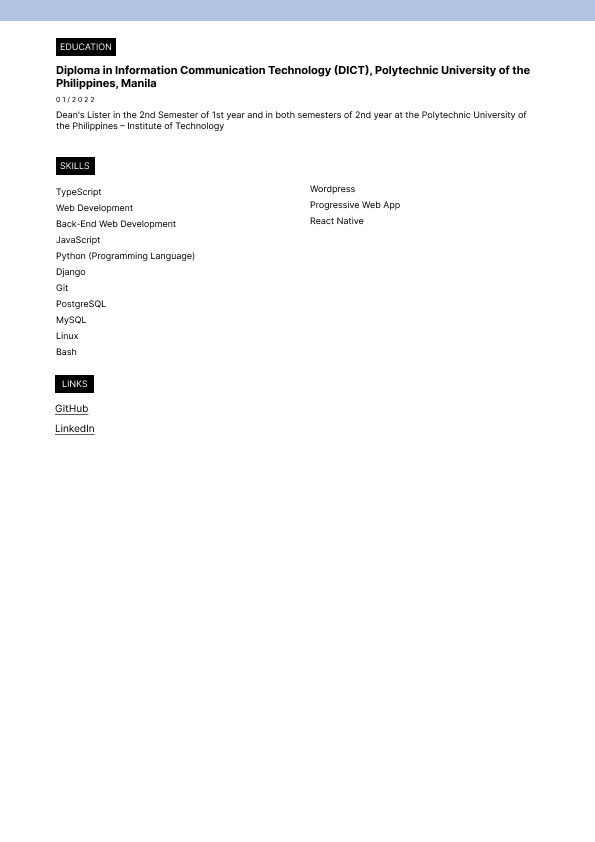 resume page 2