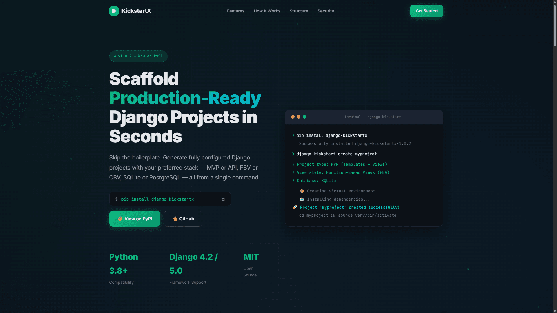 DjangoKickstartX